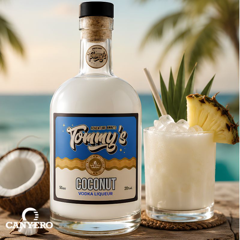 Tommy's Coconut Vodka Liqueur 50cl 20% ABV | Tropical Coconut Spirit