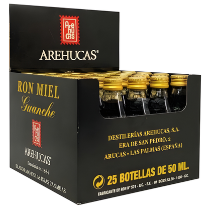 MINIATURAS RON MIEL GUANCHE 5CL – Case of 25